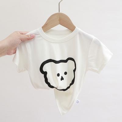 China New Design Summer Boys And Girls T-shirt Baby Leisure Kids Breathable Short Sleeve T-shirt For Children for sale