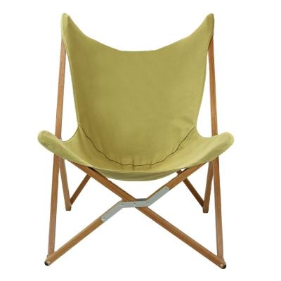 China Traditional Outdoor Beech Canvas Folding Chair Portable BBQ Camping Beach Standing Universal Lounger for sale