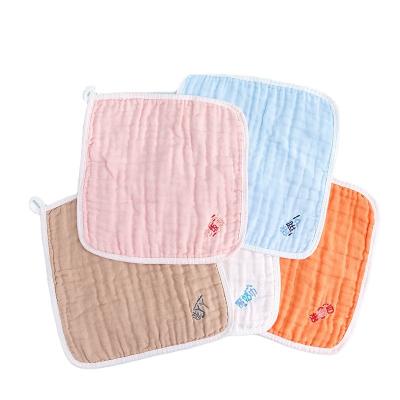 China Hypoallergenic Children's Towels 6 Layers Gauze Bibs A Set Of 5 Pcs for sale