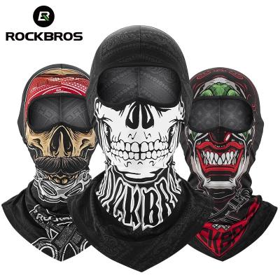 China High Quality ROCKBROS Sunscreen Full Print Balaclava Facemask Balaclava Motorcycle Headgear for sale