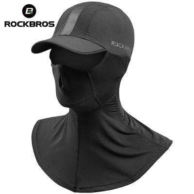 China ROCKBROS Anti-UV Summer Cycling Headwear Anti-sweat Breathable Hat Cycling Cycling Ice Silk Running Masks Hats Sports Face Mask Equipment for sale