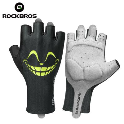 China ROCKBROS Comfortable Cycling Cycling Gloves Hand Gloves for Fingerless Rider Summer Riding Shockproof Anti-Slip Cycling Gloves for sale