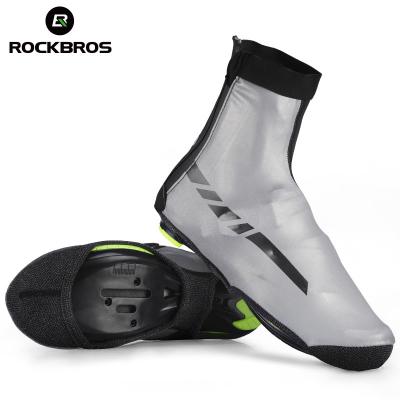 China ROCKBROS Shoe Cover Breathable Cycling Reflective Waterproof Full Boot Covers Winter Bicycle MTB Shoe Covers Warm Bike Shoe Protector for sale