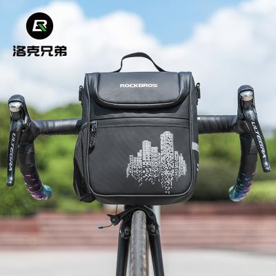 China ROCKBROS Bicycle Shoulder Bag Bicycle Front Pack Riding Bicycle Handlebar Waterproof Rainproof Bag for sale