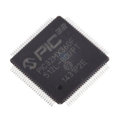 China PIC32MX360F512L-80I/PT and USB standard universal use, 32-bit flash microcontrollers original packaging for sale