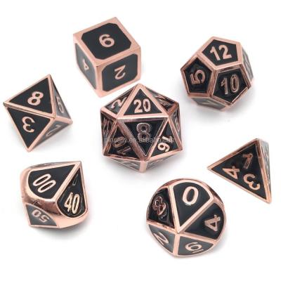 China Squares Shaped Dies Dies Colorful Metal Latest New Polyhedral Dies Set For Game for sale