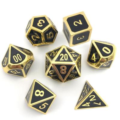 China Square Shaped Dies Gold / Desktop Set Custom Polyhedral Dies 4/6/8/10/12/20 Sided Acrylic Plastic Opaque Multi Sides Set Of Dies for sale