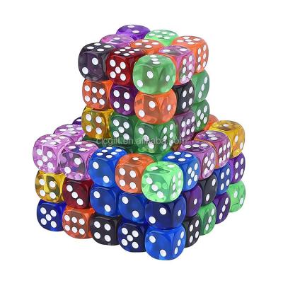 China Squares Shaped Die Cut Plastic Dies Dies Custom Colorful Transparent Casino Polyhedral Gaming for sale