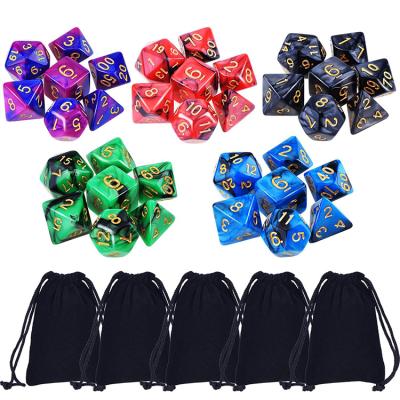 China Squares Shaped Die Set Polyhedral Game Dies For Dungeons And Dragons DND D&D MTG RPG D% D20 D12 D10 D8 D6 Dag4 Card Games With B for sale