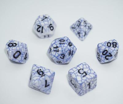 China Polyhedral Dies Set 7pcs New Style and Factory Wholesale Dungeons and Dragons Die Cuts for Role Playing Game and Board Game for sale