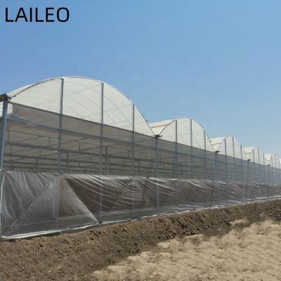 China Stable structure easily assembled double cover film greenhouse used in winter with cheap price for sale