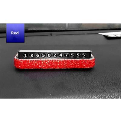 China Auto Car Bling Privacy Protection Temporary Double Side Bling Temporary Parking Card Car Accessories for sale