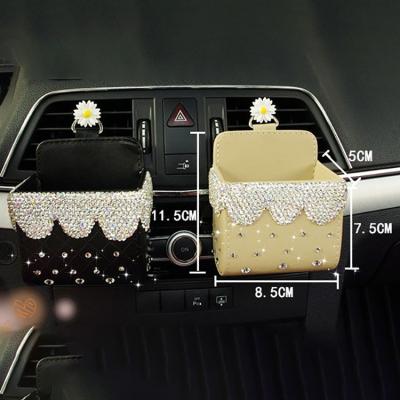 China Luxury car led diamond-encrusted shopping bags storage box mobile phone bag for sale