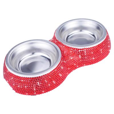 China Petstar Travel Design Durable Special Widely Used Portable Pet Bowl Stainless Dog Bowl for sale