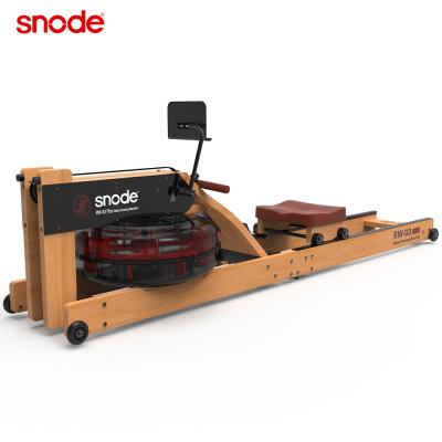 China Universal snode wr03 plus water rowing machine wooden foldable classic rowing machine for home use for sale