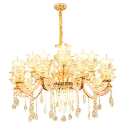 China Modern Style Ring LED Indoor Chandelier European Simple Gold Chandelier Acrylic Modern Chandelier for sale