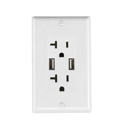 China Long Life Residential / Multipurpose Barep Model Wholesale 20A USB Wall Outlet Socket for sale