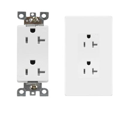 China ODM Convenient Electrical Outlets And Switches Wall American USA Wall Outlet Duplex Electrical Outlet UL Listed for sale