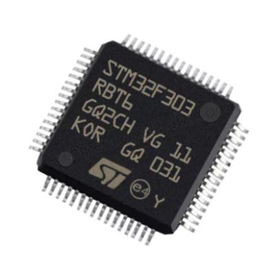 China New and original IC MCU 32BIT 128KB FLASH 64LQFP IC STM32F303RBT6 IC for sale