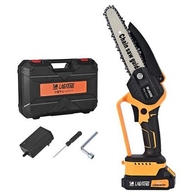 China Other LAGATUNS Factory Tool 21V Outdoor Wood Cutting Cordless Brushless Battery Power Saw Mini Lithium Chainsaw for sale