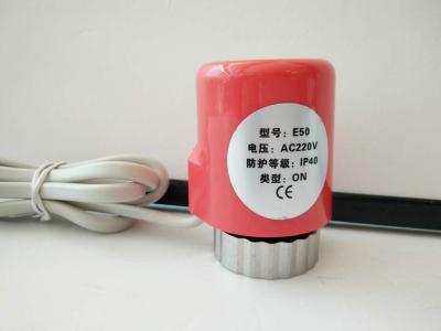 China Thermal bonde da cera giratória múltipla vermelha do atuador 12v do aquecimento Underfloor à venda