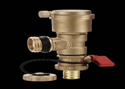 China External Thread Automatic Dual Purpose Brass Ball Valve True Color for sale