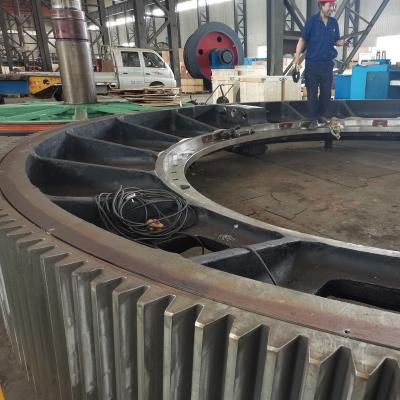 China Factory Custom Large Diameter 34CrNiMo6 Large Tooth Helical Pinion Spur Gear For Grinding Mills for sale