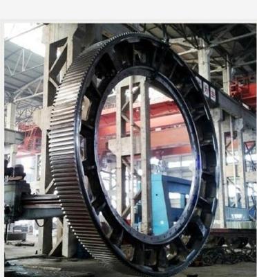 China Factory Customized Large Precision Diameter 45# Steel Industrial Spur Gear For Cement Ball Mill for sale