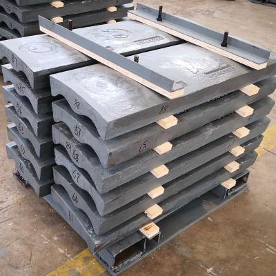 China Wholesale ball mill factory price mn13cr2 high manganese steel casting ball mill liner plate with high quality for sale