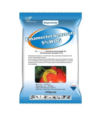 中国 Emamectin の安息香酸塩 5%WDG の殺虫剤の生物的殺虫剤 CAS 1071-83-6 販売のため