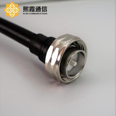 China Brass N Male To DIN Male Jumper Cable Custom Length For 1/2 RFJumper Cable for sale