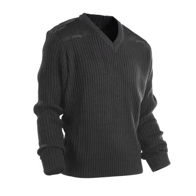 China Customize mens plain knitted pullover V neck long sleeve wool acrylic sweater cardigan for sale