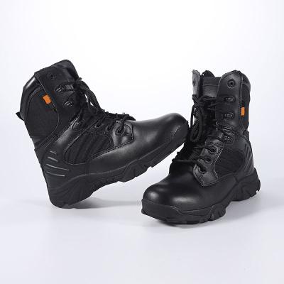 China Cheap Factory Price Genuine Leather Waterproof Fashion Men Combat Ankle Mountaineering Shoes Hiking Boots for sale