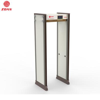 China PVC 33 Zones Walk Through Door Frame Full Body Security Arched Metal Detector For Public Area Te koop