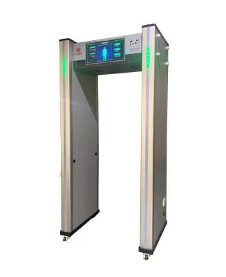 China Newcomer AI Smart Cell Phone Detection Walk Through Metal Detector Gate with Thermal & Temperature Detection; ‰ ¥ 700mm for sale