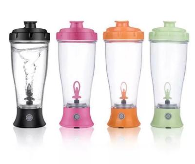 China Amazon Selling Hot Viable FREE Rechargeable Electric Fitness Shaker Plastic Water Drinking Bottle INS Protein Gym USB BPA USB for sale