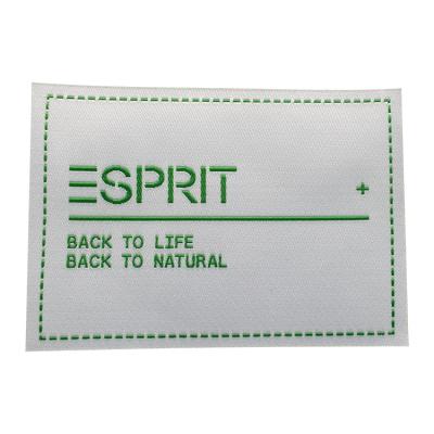 China Sustainable Garment accessories  clothing clothes brand  woven  logo labels for sale