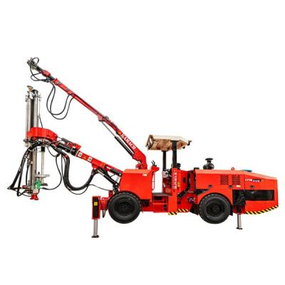 China CYTM 41/2 Twee Boom Hydraulisch Rock Bolting Rig Jumbo 14kW voor tunnelen Te koop