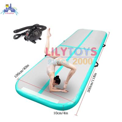 China Cheap And Durable DWF+PVC Material Ambient Inflatable Mat Training Yoga Gym Mat Exercise Floating Mat for sale