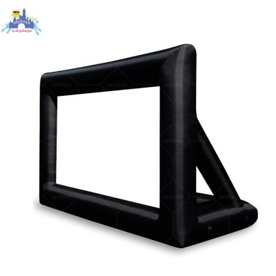 China 0.55mm PVC Material Mobile Inflatable Cinema Projector Screen for sale