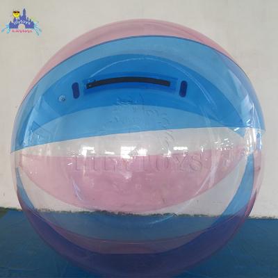 China lilytoys PVC/TPU inflatable colorful water ball for water games wimming swimming pool water toys in stock D=2m/customized for sale