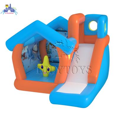 China Factory Price Outdoor Inflatable Playground Bouncer With Slide Bouncy Castle For Backyard And Garden Used for sale