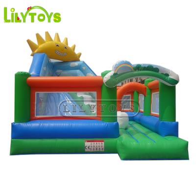 China Lilytoys inflatable bouncers manufactures blower bouncer to inflate jump bouncer 5*4*3.5m for sale