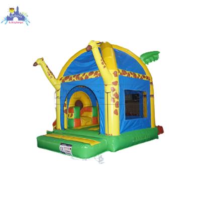 China PVC Small Inflatable Bouncy Castle With Animal For Kids By Factory for sale