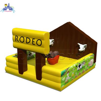 China PVC Lilytoys Inflatable Game Adult Rodeo Inflatable Bouncer Bull Machine for sale