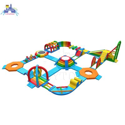 China lilytoys inflatable aqua park customized floating water park for sea adult colorful water park factory price 28*26m/customized for sale