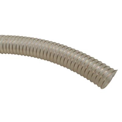 China Bronze Wire Reinforced TPU Ducting 0.6mm Flexible Duct Hose for Engineering Machinery for sale