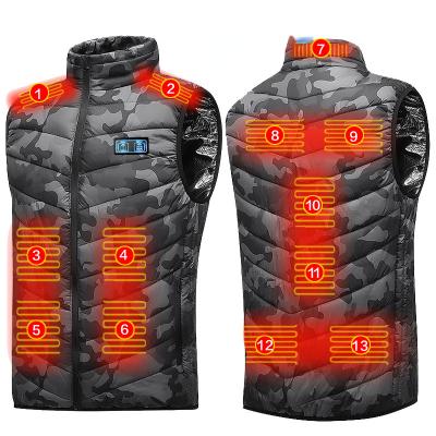 China Anti-Wrinkle OEM 5V USB Power Heated Vest with 8 Heating Zones Unisex Heated Vest for sale