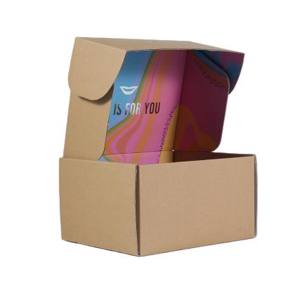 China Recycled Materials Eco Friendly Brown Recycled Logo Printed Custom Cardboard Craft Paper Sleeve Gift Box Packaging for sale