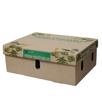 China Recyclable Customized Corrugated Fruit&Vegetable Packaging Boxes , Color Printing With Your Logo for sale